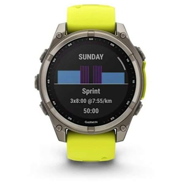 GARMIN Fenix 8 47mm Sapphire Solar Yellow