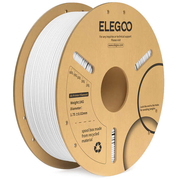 ELEGOO PLA+ filament 1.75mm 1kg White