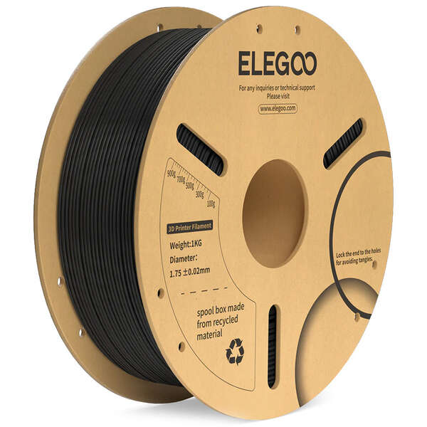 ELEGOO PLA+ filament 1.75mm 1kg Black