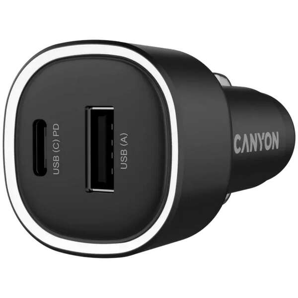 CANYON OnDrive 85 PD 85W USB-A+USB-C Black CNE-CCABR8AC