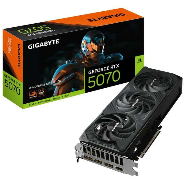 GIGABYTE RTX 5070 WINDFORCE 12GB 192bit GV-N5070WF3OC-12GD rev. 1.0