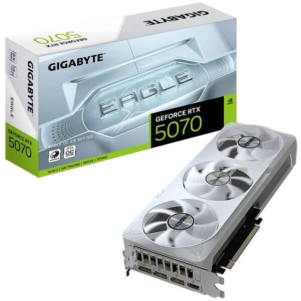 GIGABYTE RTX 5070 EAGLE ICE 12GB 192bit GV-N5070EAGLEOC ICE-12GD rev. 1.0