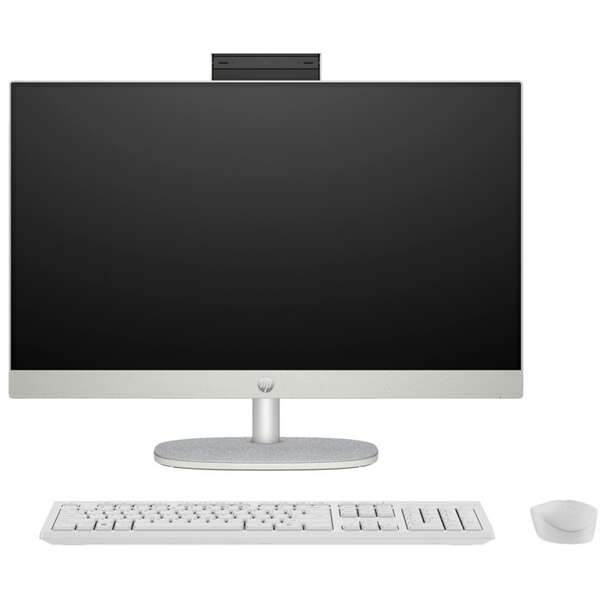 HP All-in-One 24-cr0009ny, AMD Ryzen 5 7520U, 16GB, 512GB,23.8inch IPS AG FHD, DOS, Shell white (9S7Y2EA)