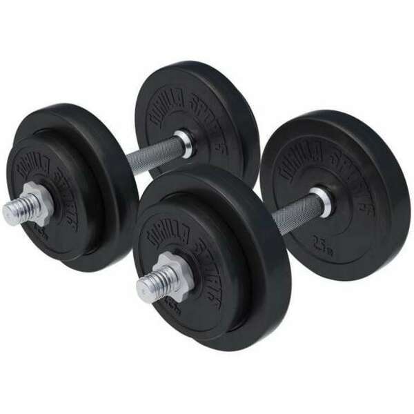 GORILLA SPORTS Set od 2 podesive bucice (Ukupno 20 kg)