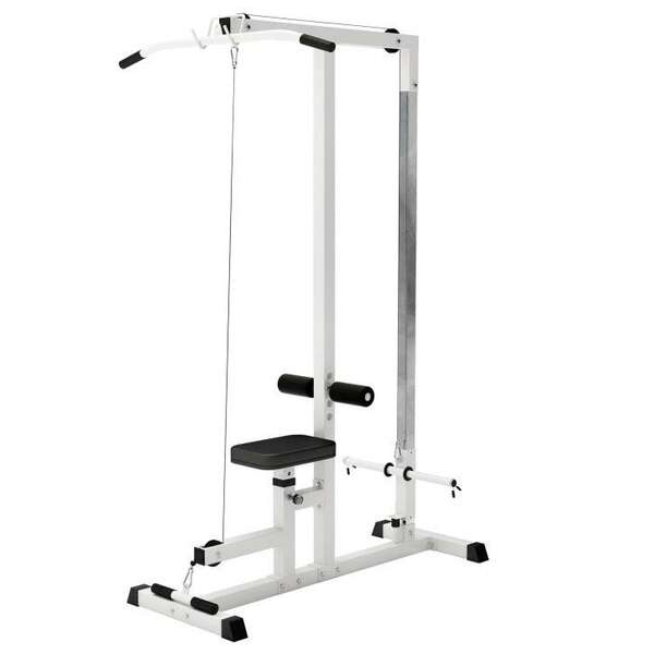 GORILLA SPORTS Multifunkcionalna lat masina (Bela)