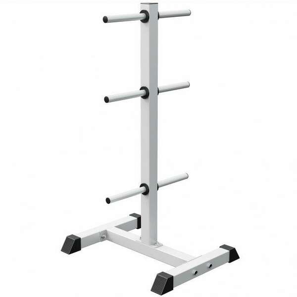 GORILLA SPORTS Stalak za tegove (Beli / do 200 kg)