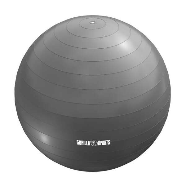 GORILLA SPORTS Lopta za pilates (55 cm / Siva)