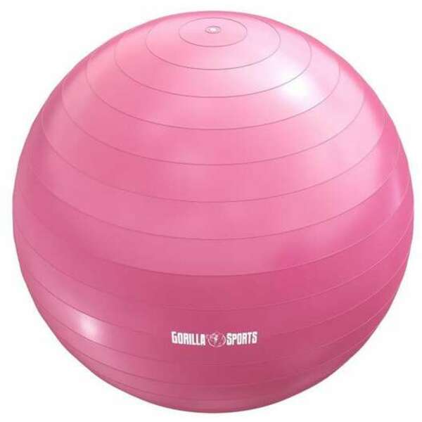 GORILLA SPORTS Lopta za pilates (75 cm / Roze)