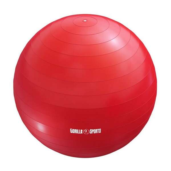 GORILLA SPORTS Lopta za pilates (65 cm / Crvena)