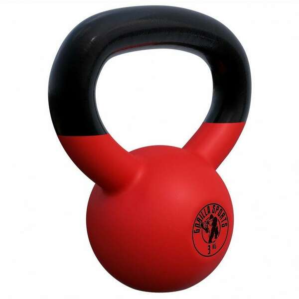 GORILLA SPORTS Rusko zvono sa neoprenom (3 kg)