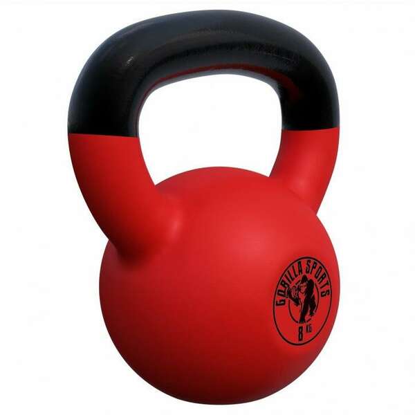 GORILLA SPORTS Rusko zvono sa neoprenom (8 kg)