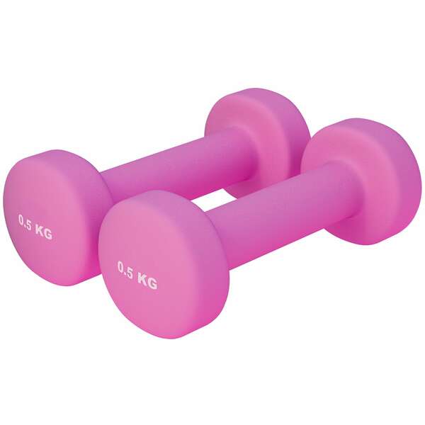 GORILLA SPORTS Set bucica za aerobik (2 x 0,5 kg / Roze)