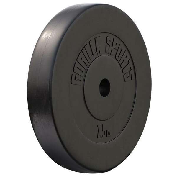 GORILLA SPORTS Teg oblozen plastikom (7,5 kg)