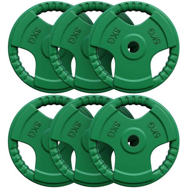 GORILLA SPORTS Set gumiranih tegova (6 x 5 kg)