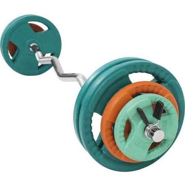 GORILLA SPORTS Kriva EZ sipka sa gumenim tegovima (35kg)
