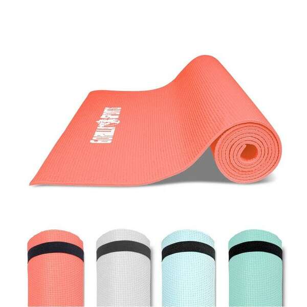 GORILLA SPORTS PVC Prostirka za jogu (Koralna)