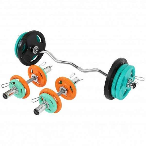 GORILLA SPORTS Set olimpijskih tegova (75 kg)
