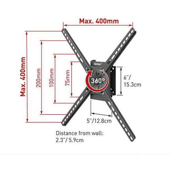 BARKAN BM300R LCD TV zglobni zidni nosac do 65 inca