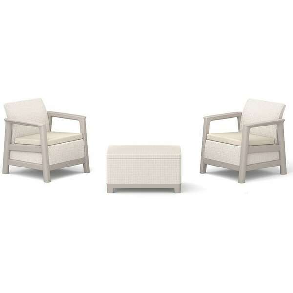 KETER Scandi linea sa box stolom bez