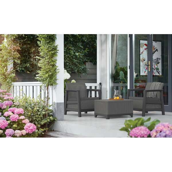 KETER Scandi linea sa box stolom grafit