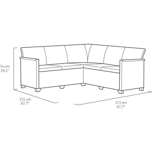 KETER Marie 5 seater grafit