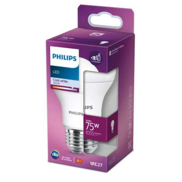 PHILIPS PS756    10W (75W) A60 E27 CW 4000K FR ND 1PF/10