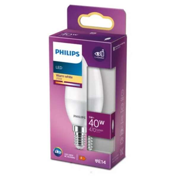 PHILIPS PS796    5W (40W) B35 E14 WW 2700K FR ND 1PF/12