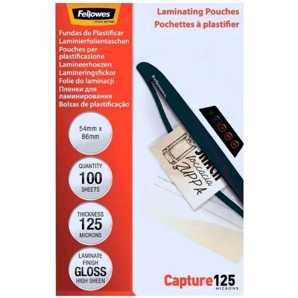 FELLOWES 5306302 - 54x86mm 125 mic