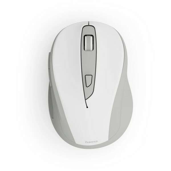 HAMA WM-400 opticki bezicni mis, 6 tastera, ergonomski, beli