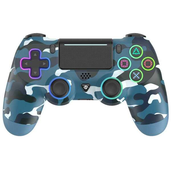 SPAWN PlayPro 4 Wireless Controller Blue Camo - PS4/PS3/PC/Android/IOS/SD