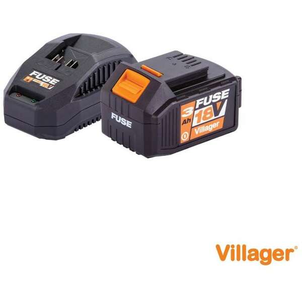 VILLAGER FUSE set baterija 3.0Ah + punjac 1.65A