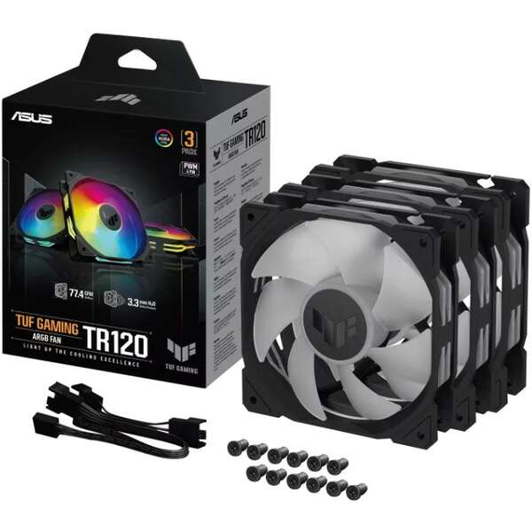 ASUS TUF GAMING TR120 ARGB BLACK EDITION 3IN1