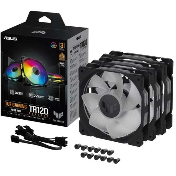 ASUS TUF GAMING TR120 ARGB REVERSE BLACK 3IN1