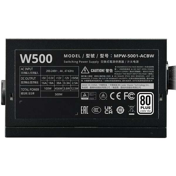 COOLER MASTER Elite NEX W500 500W (MPW-5001-ACBW-BE1) 3Y