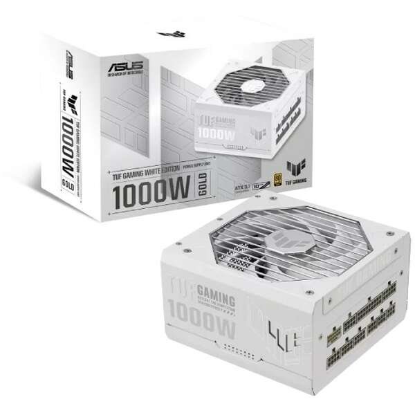 ASUS TUF-GAMING-1000G-WHITE 1000W belo