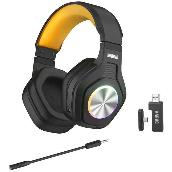 MARVO HG9084W PULZ 80 Bezicne Gejming Slusalice