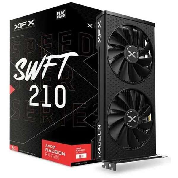 XFX AMD Radeon RX 7600 8GB SPEEDSTER SWFT 210 Core