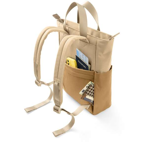 TOMTOC SLASH T63 LAPTOP BACKPACK SAND BROWN 13.5
