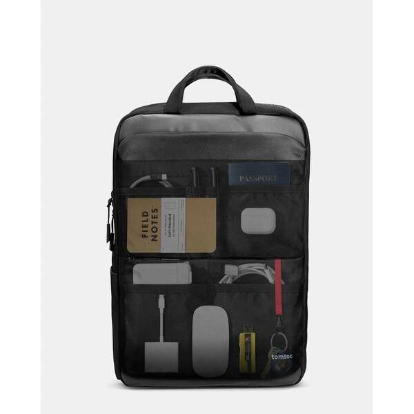 TOMTOC NAVIGATOR T71 LAPTOP BACKPACK BLACK 16
