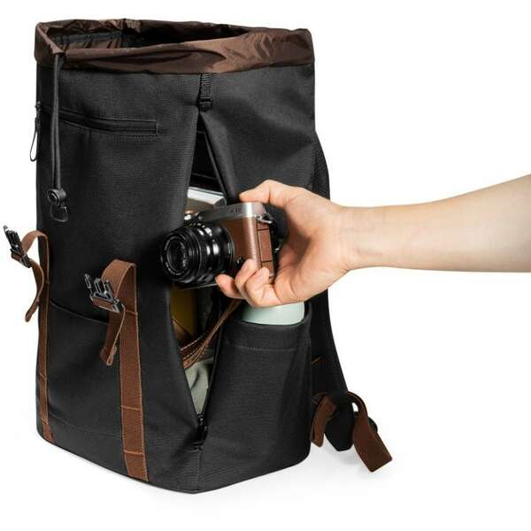 TOMTOC VINTPACK TA1 LAPTOP BACKPACK BLACK 15.6