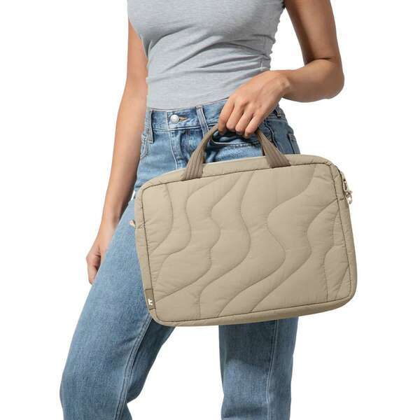 TOMTOC TERRA A28 LAPTOP HANDBAG NATURAL SAND 16