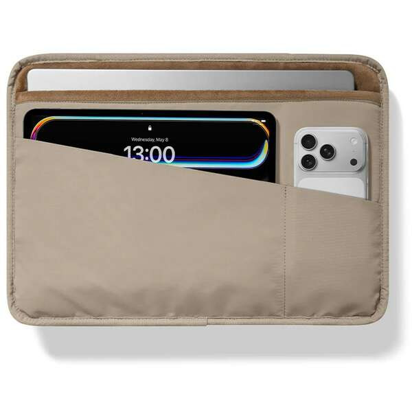 TOMTOC TERRA A28 LAPTOP HANDBAG NATURAL SAND 16