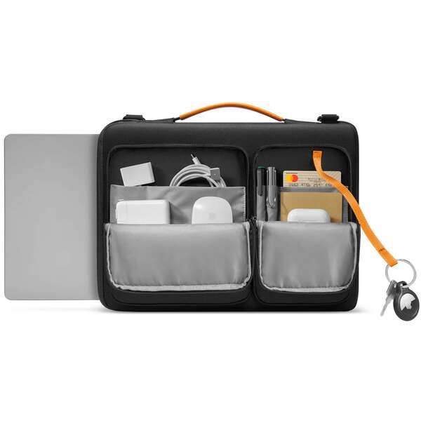 TOMTOC DEFENDER A42 LAPTOP BRIEFCASE BLACK 14