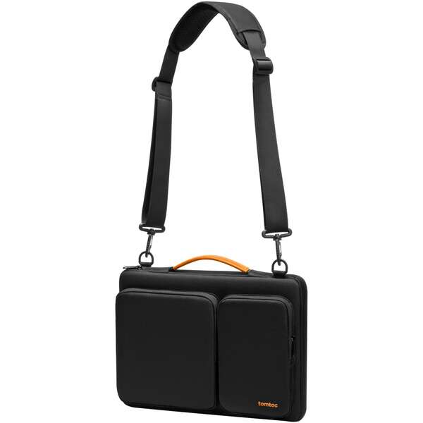 TOMTOC DEFENDER A42 LAPTOP BRIEFCASE BLACK 14