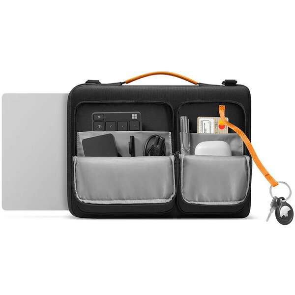 TOMTOC DEFENDER A42 LAPTOP BRIEFCASE BLACK 16
