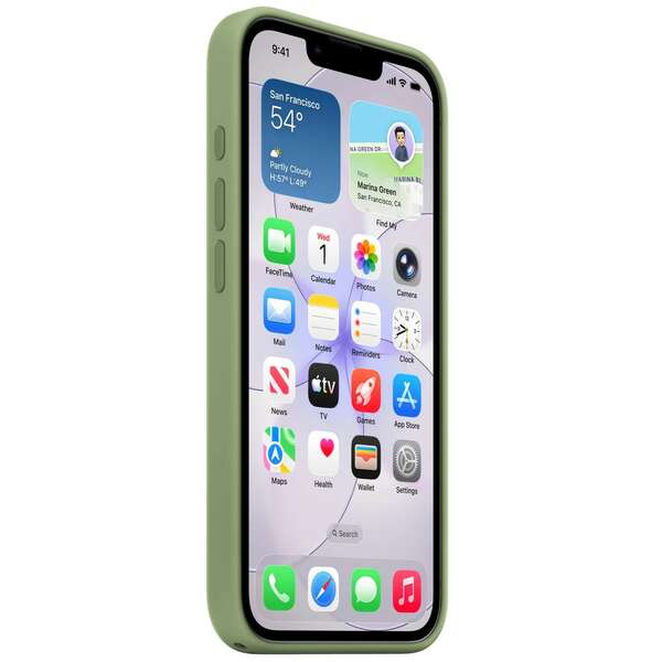 APPLE iPhone 17e Silicone Case with MagSafe - Light Moss mhwf4zm/a