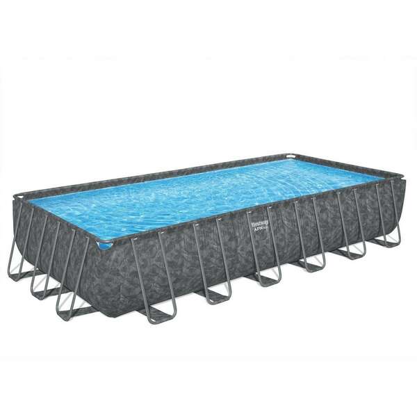 BESTWAY APX 365 porodicni bazen 7.32 x 3.66 x 1.32m sa celicnim ramom i pumpom