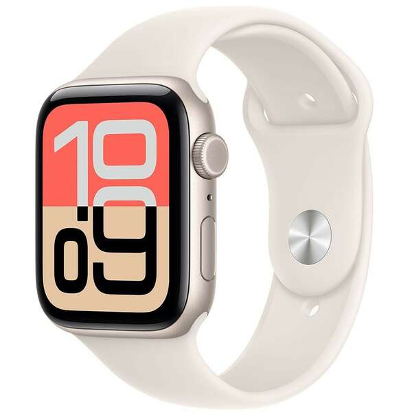 APPLE Watch SE 3 Cellular 44mm Starlight Aluminium Case with Starlight Sport Band - S/M mepe4rk/a