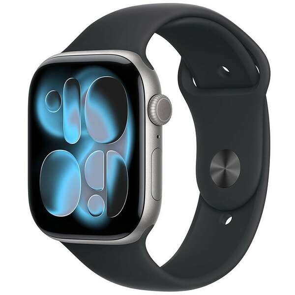 APPLE Watch S11 Cellular 42mm Space Grey Aluminium Case with Black Sport Band - S/M mf8a4rk/a