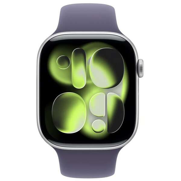 APPLE Watch S11 Cellular 42mm Silver Aluminium Case with Purple Fog Sport Band - S/M mf8h4rk/a